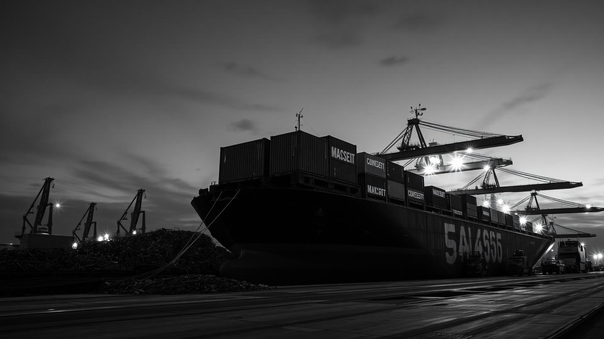 Cargo port with scrap
